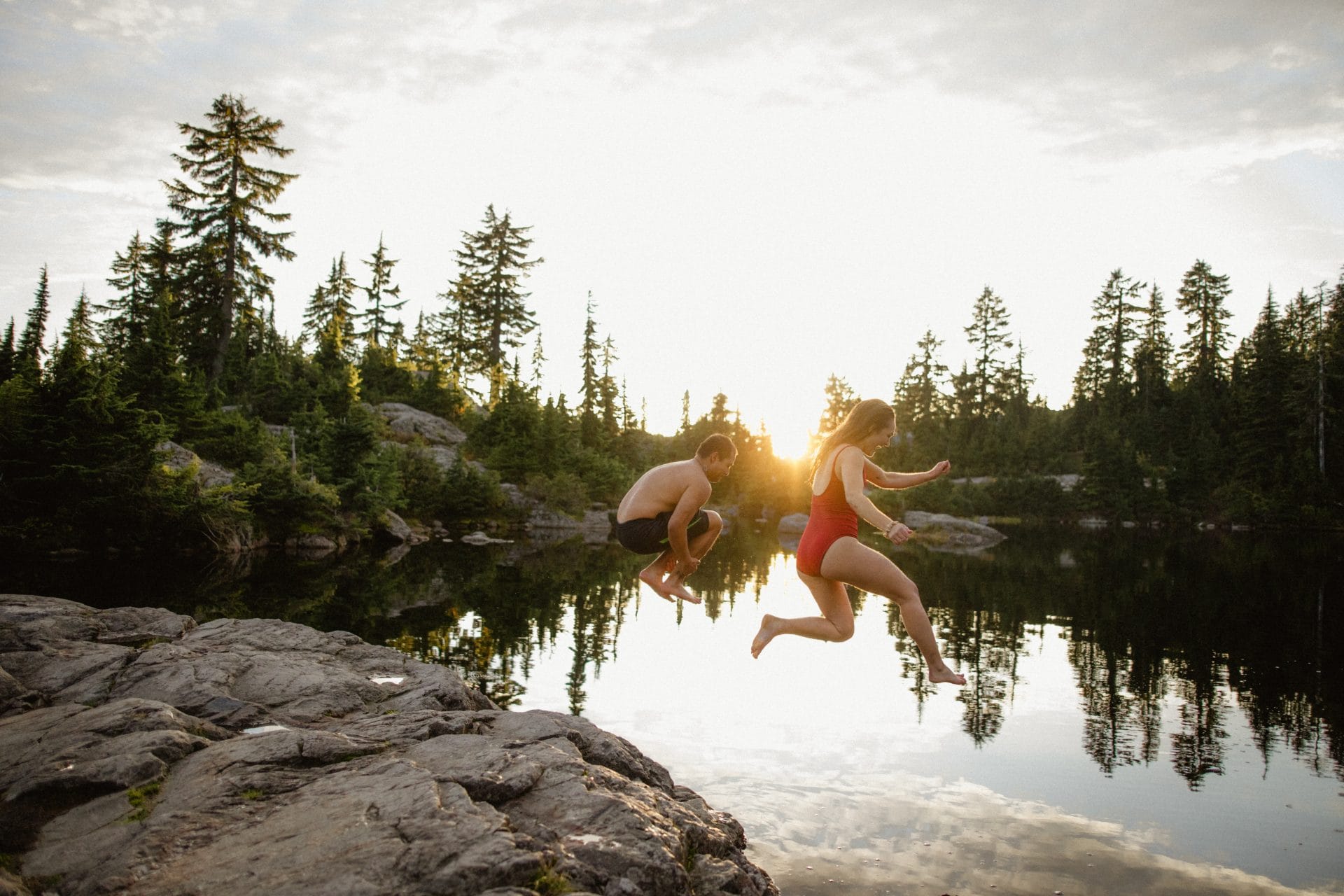 lake swimming on vancouvers north shore