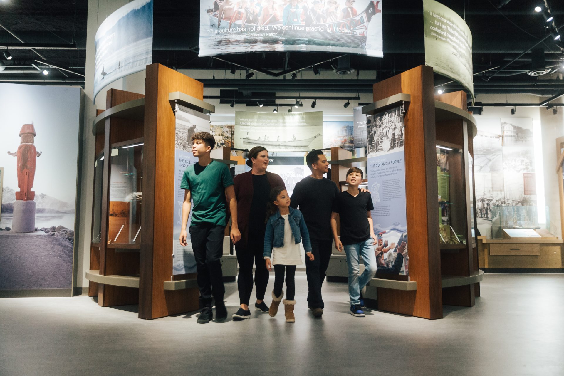 Family at the Museum of North Vancouver