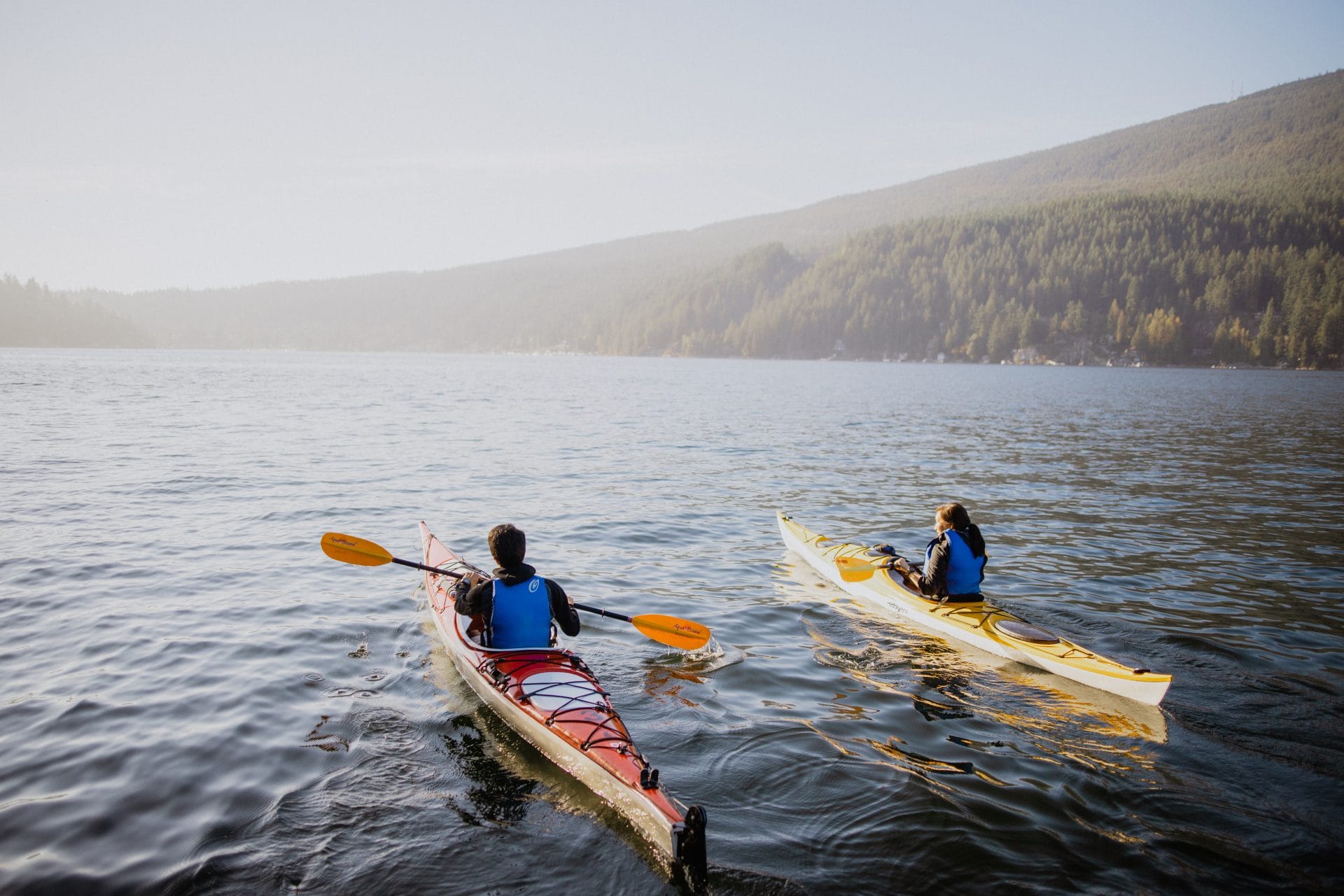 Kayaking in Deep Cove